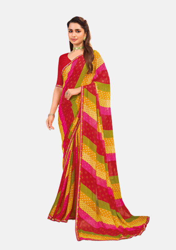 Laxmipati N-2700 Multicolor Georgette Saree