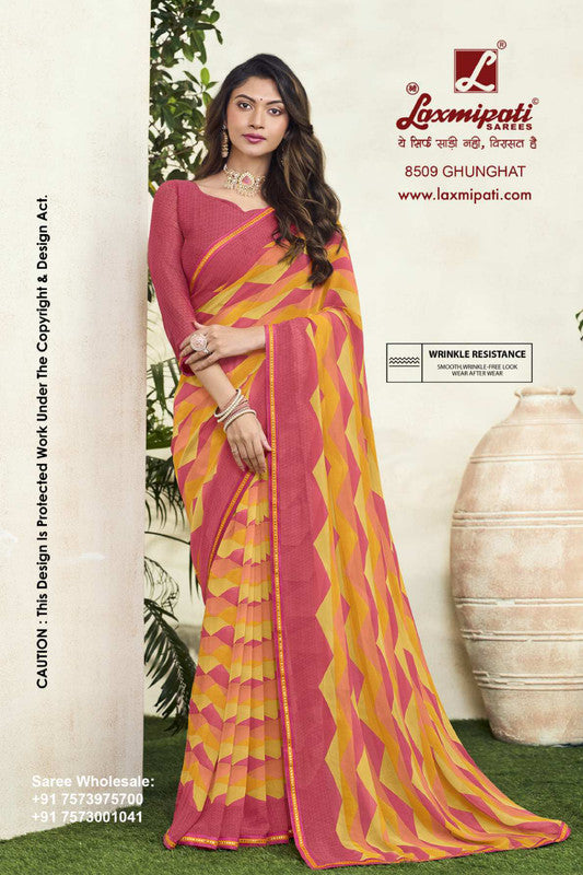 Laxmipati 8509 Multicolor Georgette Saree 