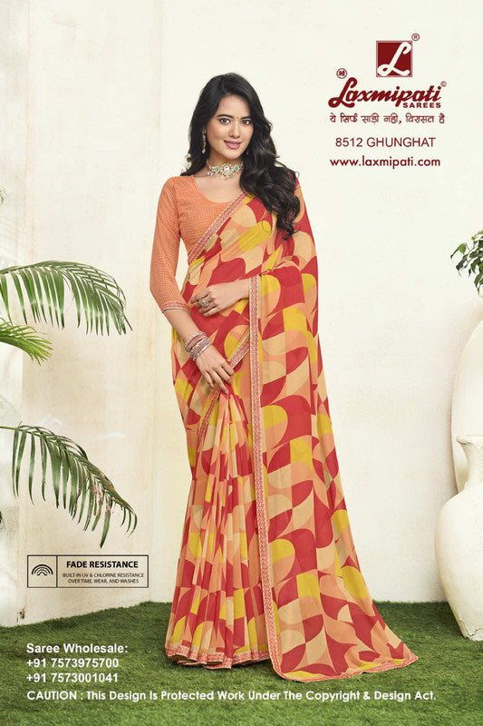 Laxmipati 8512 Multicolor Georgette Saree 