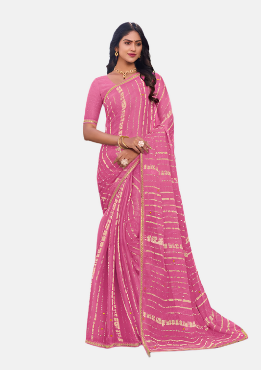Laxmipati  N-2472 Pink Jimmy Choo Saree 