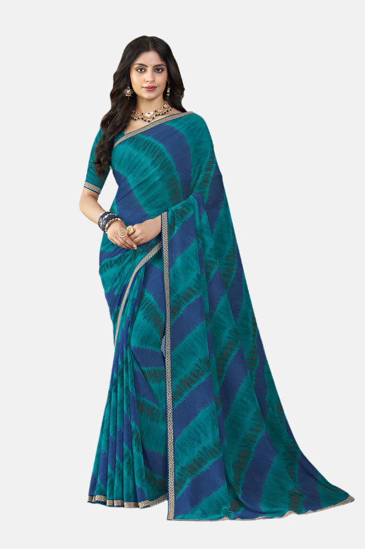 Laxmipati N-2613 Green Georgette Saree 
