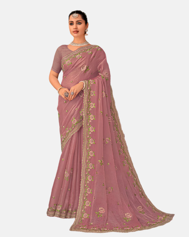 Laxmipati N-2658 Peach Jimmy Choo  Saree 